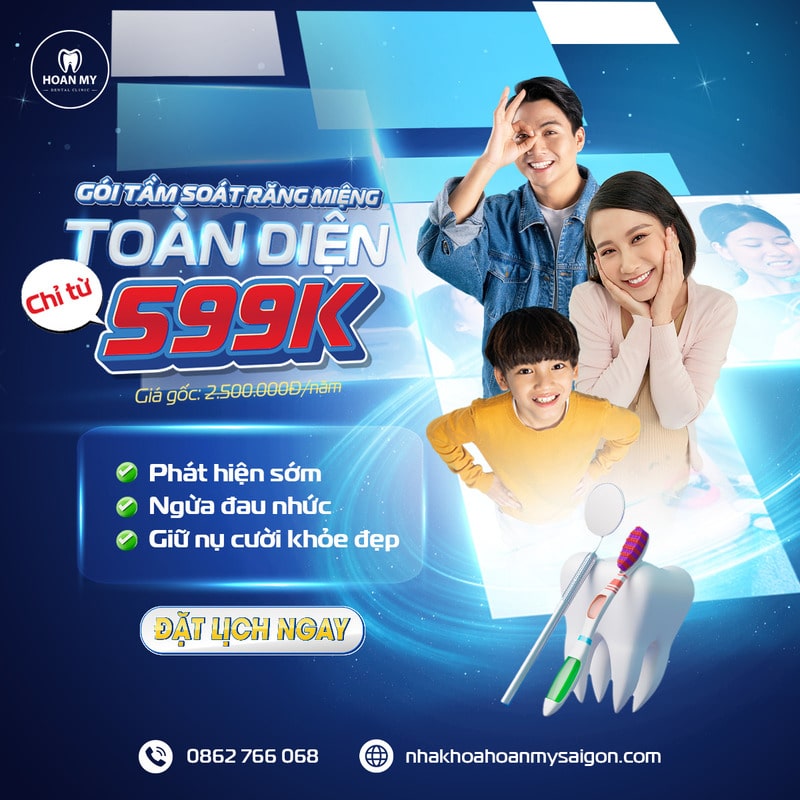 gói tầm soát răng miệng nha khoa hoàn mỹ sài gòn