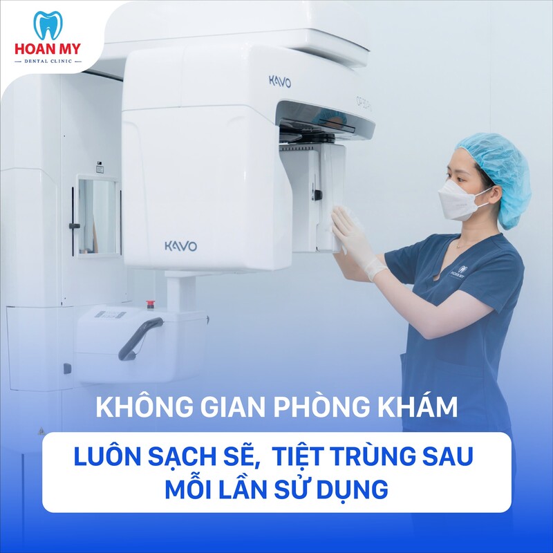 Không gian phòng khám sạch sẽ, đảm bảo về vấn đề vô trùng